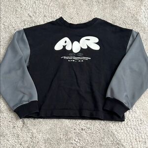 Nike Air Black and Gray Crewneck